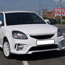 Передний бампер Riumay на Kia Rio 2