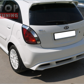 Накладка на задний бампер Riumay на Kia Rio 2