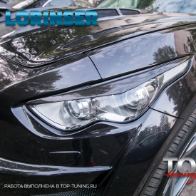 Накладки на фары Ferz Design на Infiniti QX70 (FX35, 37, 50)