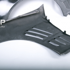 Крылья передние c жабрами WALD Black Bison на Mercedes S-Class W220