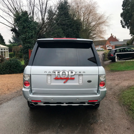 Накладка на задний бампер Overfinch на Land Rover Range Rover Vogue 3