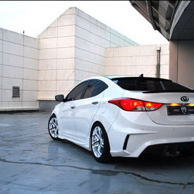 Задний бампер M&S на Hyundai Elantra 5 (Avante MD)