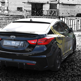 Задний бампер M&S на Hyundai Elantra 5 (Avante MD)