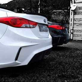 Задний бампер M&S на Hyundai Elantra 5 (Avante MD)