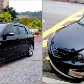 Передний бампер AutoExe на Mazda 3 BK