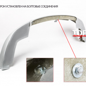 Юбка переднего бампера Zodiak (ДОРЕСТАЙЛИНГ) на Mitsubishi Lancer 10 (X)