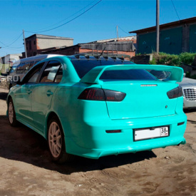 Накладка на задний бампер ZODIAK FIBER на Mitsubishi Lancer 10 (X)