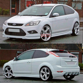 Накладки на пороги Lord FIBER на Ford Focus 2