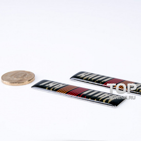 60x14x2 ralliart sticker badge emblem tuning mitsubishi 03