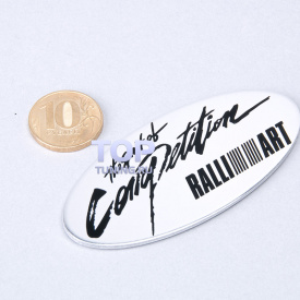mitsubishi ralliart spirit of competition emblem 80x38 metall sticker 06
