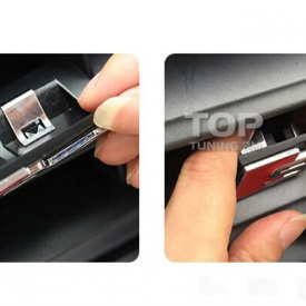 Шильдик в решетку радиатора S4 70х23 на Audi A4