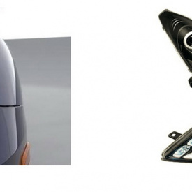 Передние фары Spyder Black на Toyota Celica T23