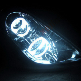 Передние фары Spyder Chrome на Toyota Celica T23