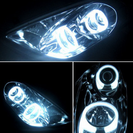 Передние фары Spyder Chrome на Toyota Celica T23