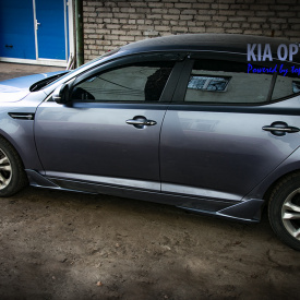Накладки на пороги Rindmade Реплика на Kia Optima 3 (K5)