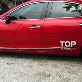 Молдинги дверей Epic Silver на Mazda 6 GJ