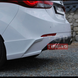 Накладки на задний бампер Zest на Hyundai Elantra 5 (Avante MD)