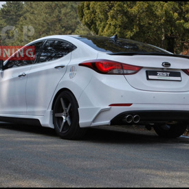 Накладки на задний бампер Zest на Hyundai Elantra 5 (Avante MD)