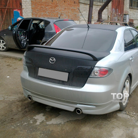 Юбка заднего бампера Sports Line на Mazda 6 GG, GY