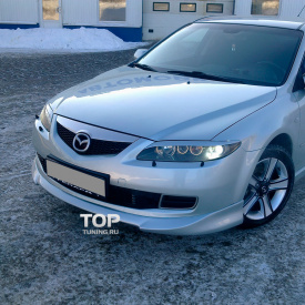 Накладка на передний бампер Sports Line на Mazda 6 GG, GY