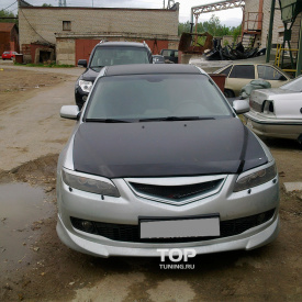 Накладка на передний бампер Sports Line на Mazda 6 GG, GY