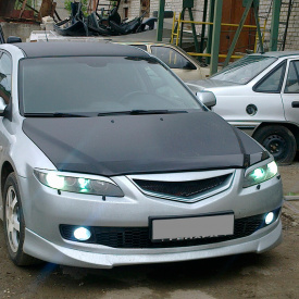 Накладка на передний бампер Sports Line на Mazda 6 GG, GY