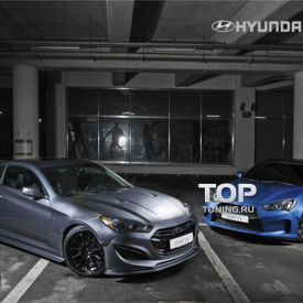 Капот  Adro FX на Hyundai Genesis 1