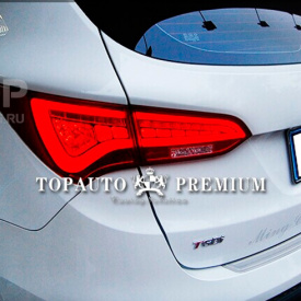 Задние тюнинг-фонари Top Auto Premium на Hyundai Santa Fe 3 (DM)