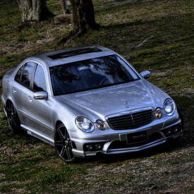 Передний бампер WALD Black Bison на Mercedes E-Class W211