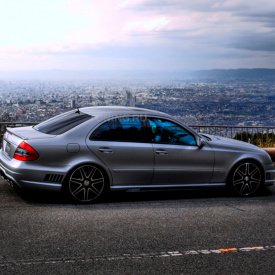 Накладки на пороги WALD Black Bison на Mercedes E-Class W211