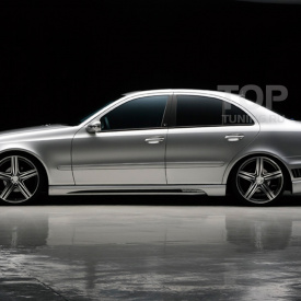 Накладки на пороги WALD Black Bison на Mercedes E-Class W211