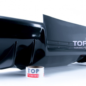 Диффузор заднего бампера EVO (ABS)  на Mitsubishi Lancer 10 (X)