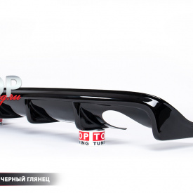 Диффузор RS на задний бампер на Mitsubishi Lancer 10 (X)