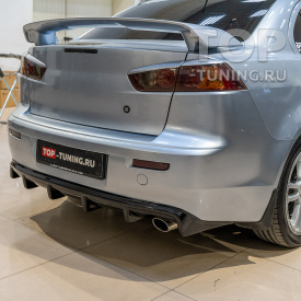 Диффузор RS на задний бампер на Mitsubishi Lancer 10 (X)