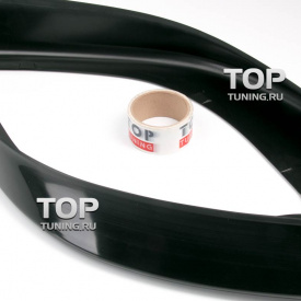 Клыки на передний бампер INT Sport (рестайлинг) на Mitsubishi Lancer 10 (X)