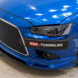 Подиум номерного знака EVO (РЕСТАЙЛИНГ) на Mitsubishi Lancer 10 (X)