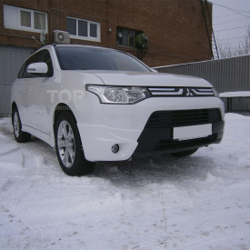 Накладки Samurai Pikes Peak Edition на штатный бампер Mitsubishi Outlander 3