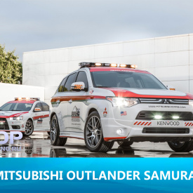 Накладки Samurai Pikes Peak Edition на штатный бампер Mitsubishi Outlander 3