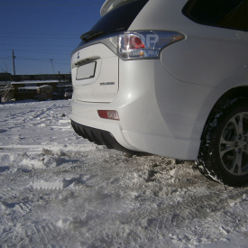 Диффузор и накладки заднего бампера Samurai Pikes Peak Edition для Mitsubishi Outlander 3