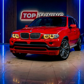 Передний бампер 4.6 IS на BMW X5 E53