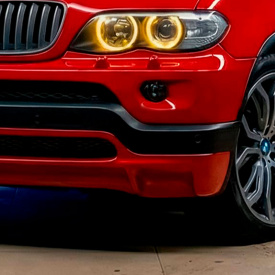 Передний бампер 4.6 IS на BMW X5 E53