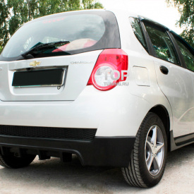 Юбка заднего бампера RS на Chevrolet Aveo 1