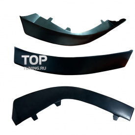 Клыки на передний бампер INT Lite для Mitsubishi Lancer 10 (дорест)