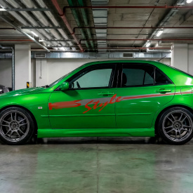 Задний бампер STF на Toyota Altezza is200