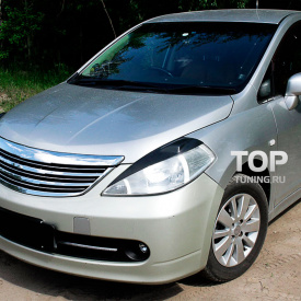 Реснички передние фары GT на Nissan Tiida