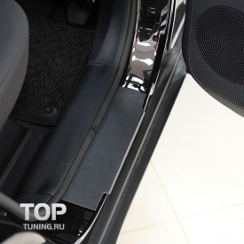 Накладки на внутренний порог ABS на Ssang Yong Actyon 1