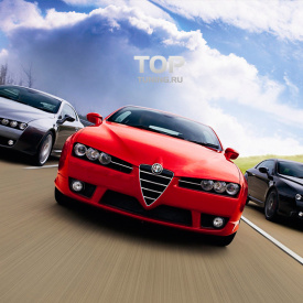 Передний бампер штатный на Alfa Romeo Brera