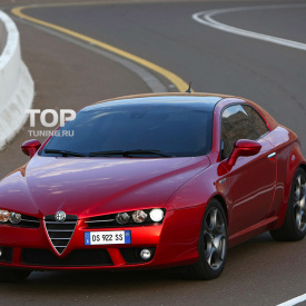 Передний бампер штатный на Alfa Romeo Brera