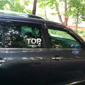 Дефлекторы окон оригинальные тонированные на Toyota Highlander 2