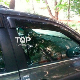 Дефлекторы окон оригинальные тонированные на Toyota Highlander 2